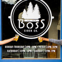 Storefront of Patriot payroll and accounting software customer Boss Cider Company.