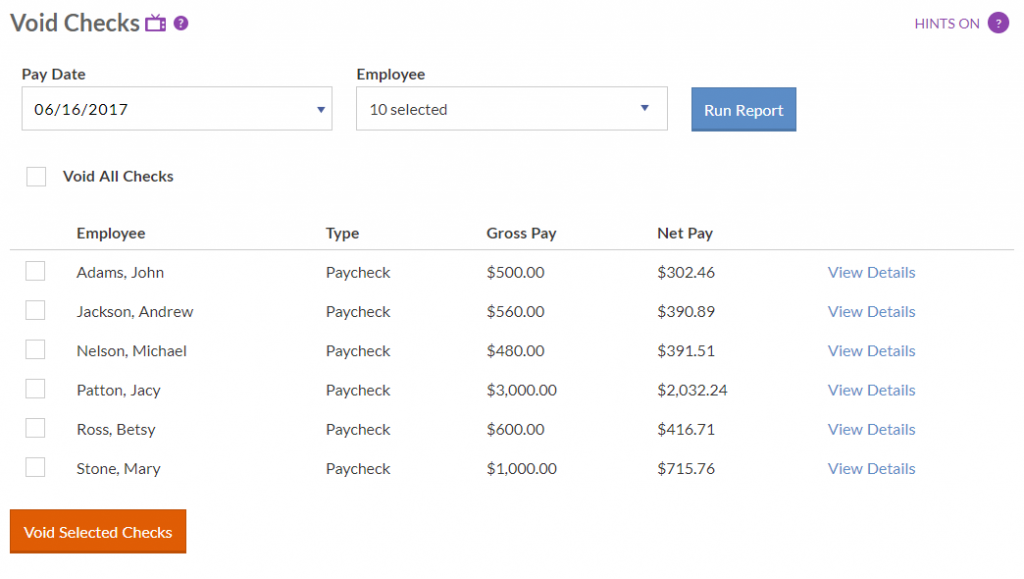 How To Void A Paycheck in Patriot's Payroll Software