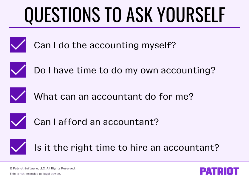 questions to ask yourself to find out if you need an accountant for your business