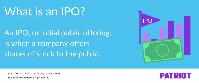 definition of initial public offering for businesses