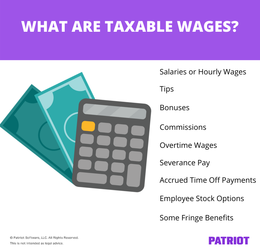 what are taxable wages list