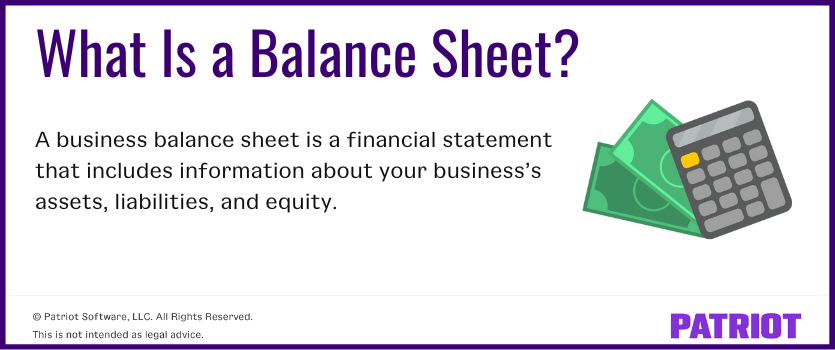 balance sheet definition