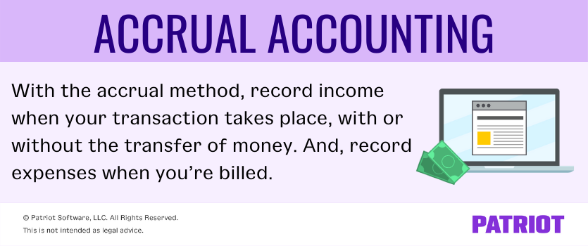 when to record transactions in accrual accounting