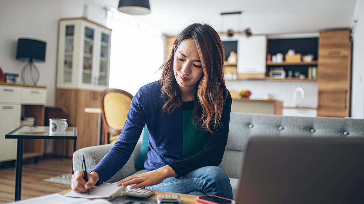 Business owner filling out Schedule SE.