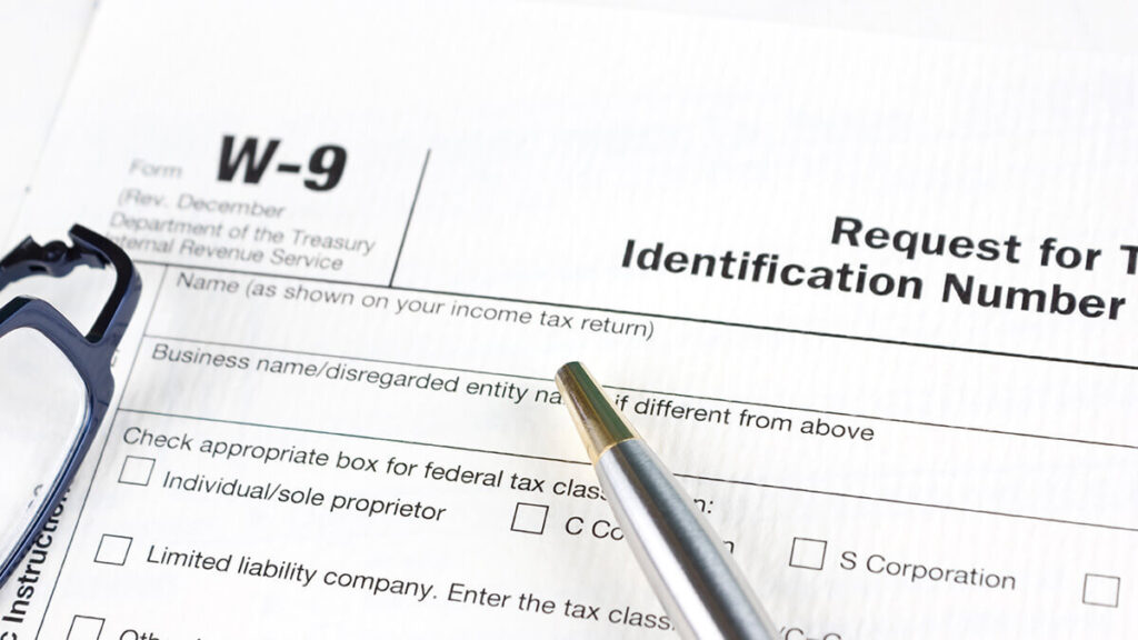 IRS Form W9 Form for Independent Contractors to Fill Out
