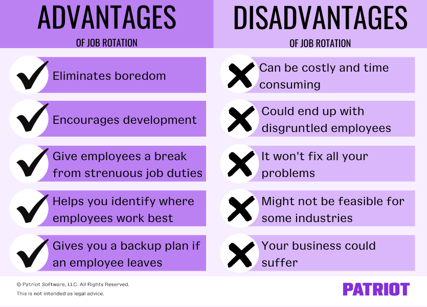 Job rotation program advantages and disadvantages