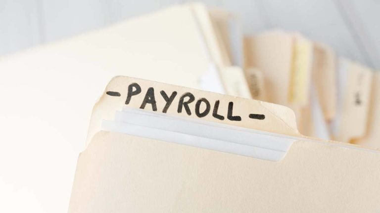 Folder labeled "Payroll."