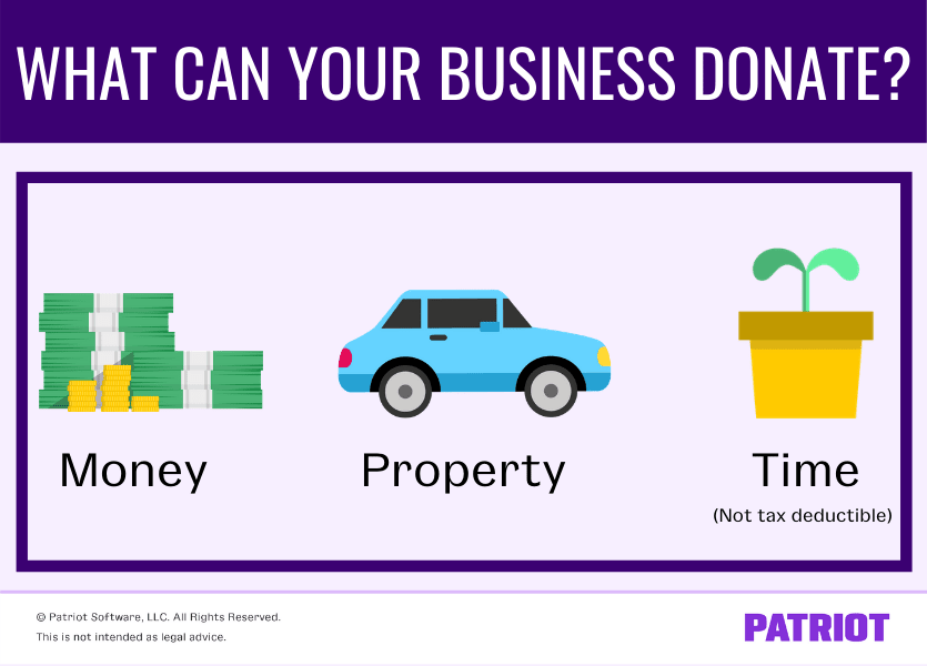 what can your small business donate to charity