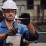 Welder working on a project.