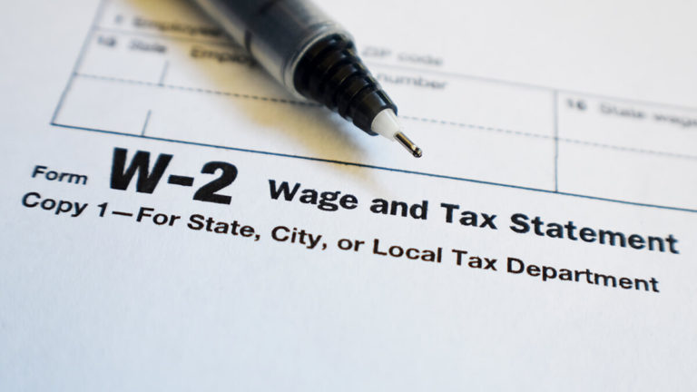 Form W-2, Wage and Tax Statement.