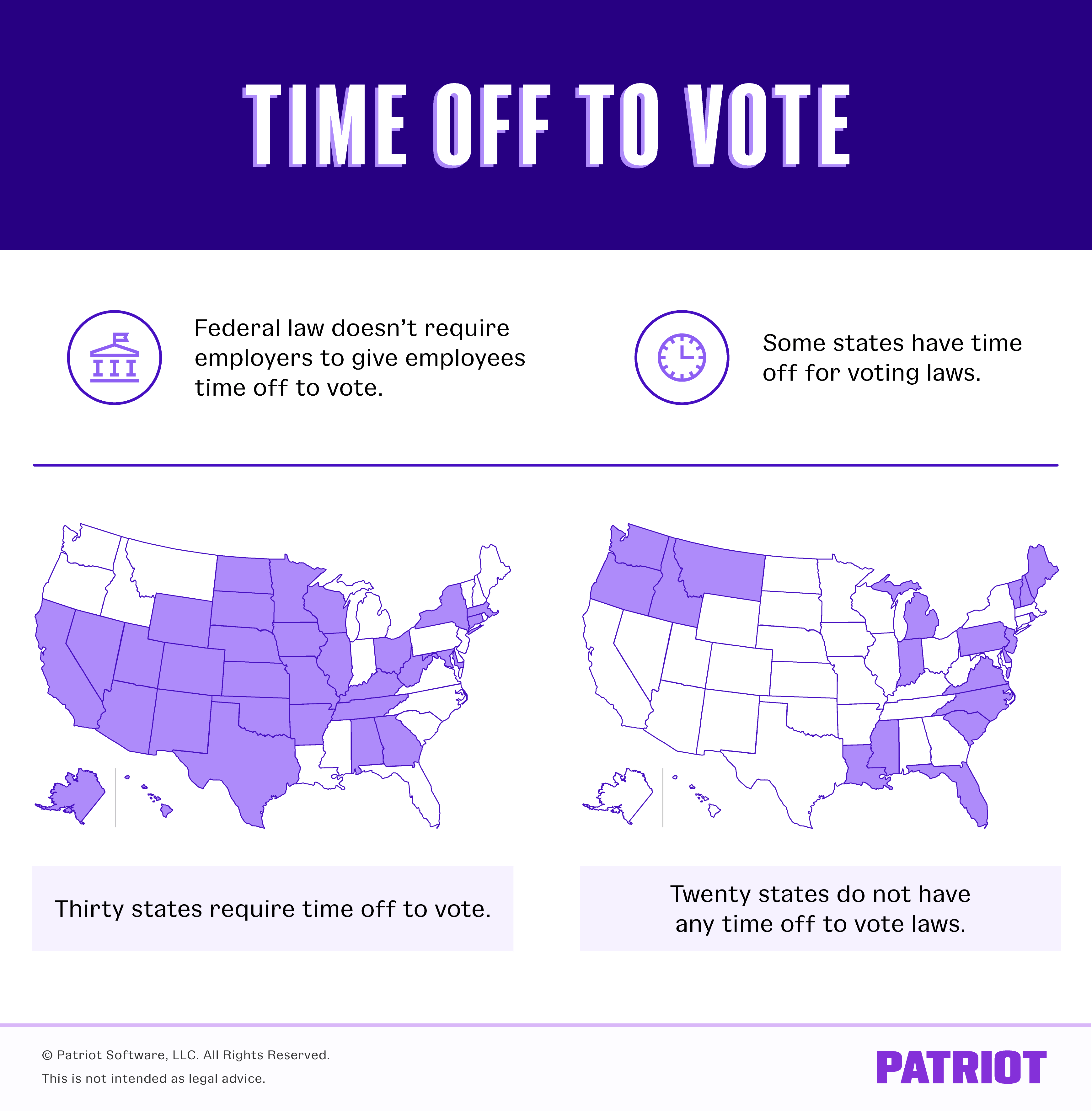time off to vote laws by state
