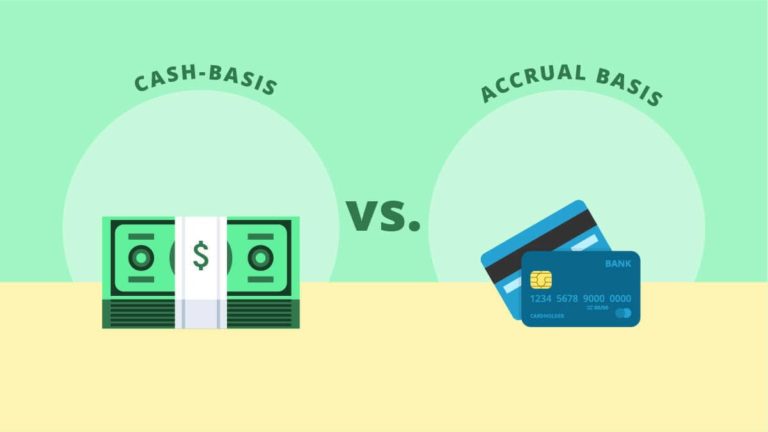 Cash-basis vs. accrual accounting.