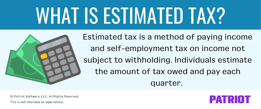 what is estimated tax