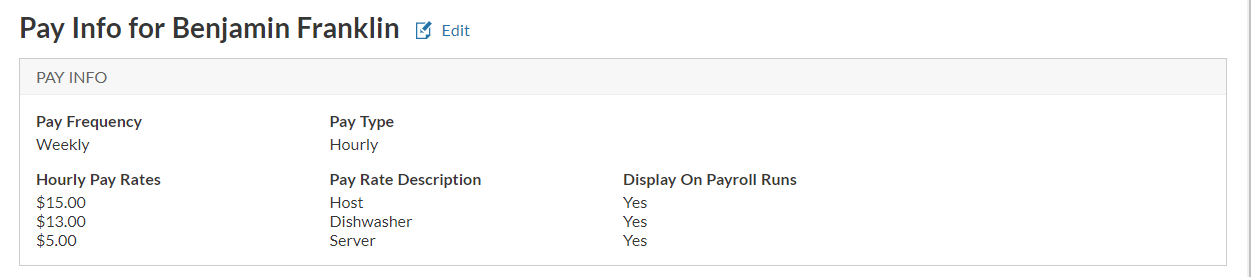 Multiple Pay Rates for Employees in Patriot Software