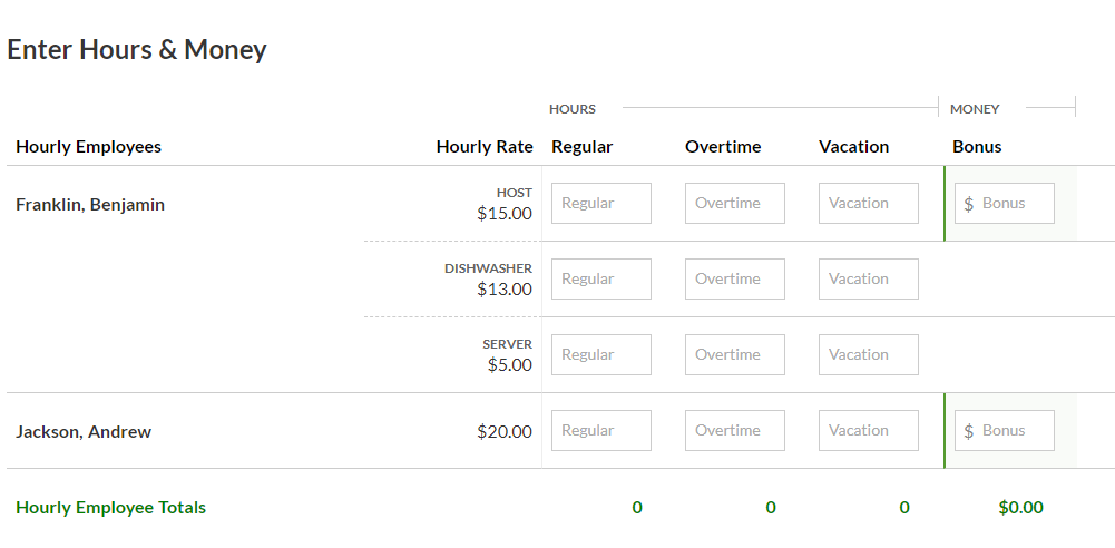 Multiple Pay Rates for Employees in Patriot Software