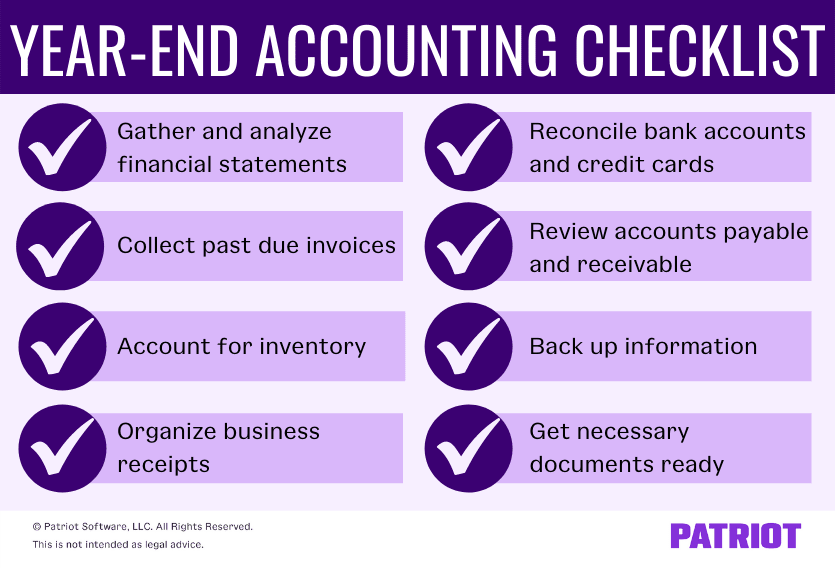 year end accounting checklist