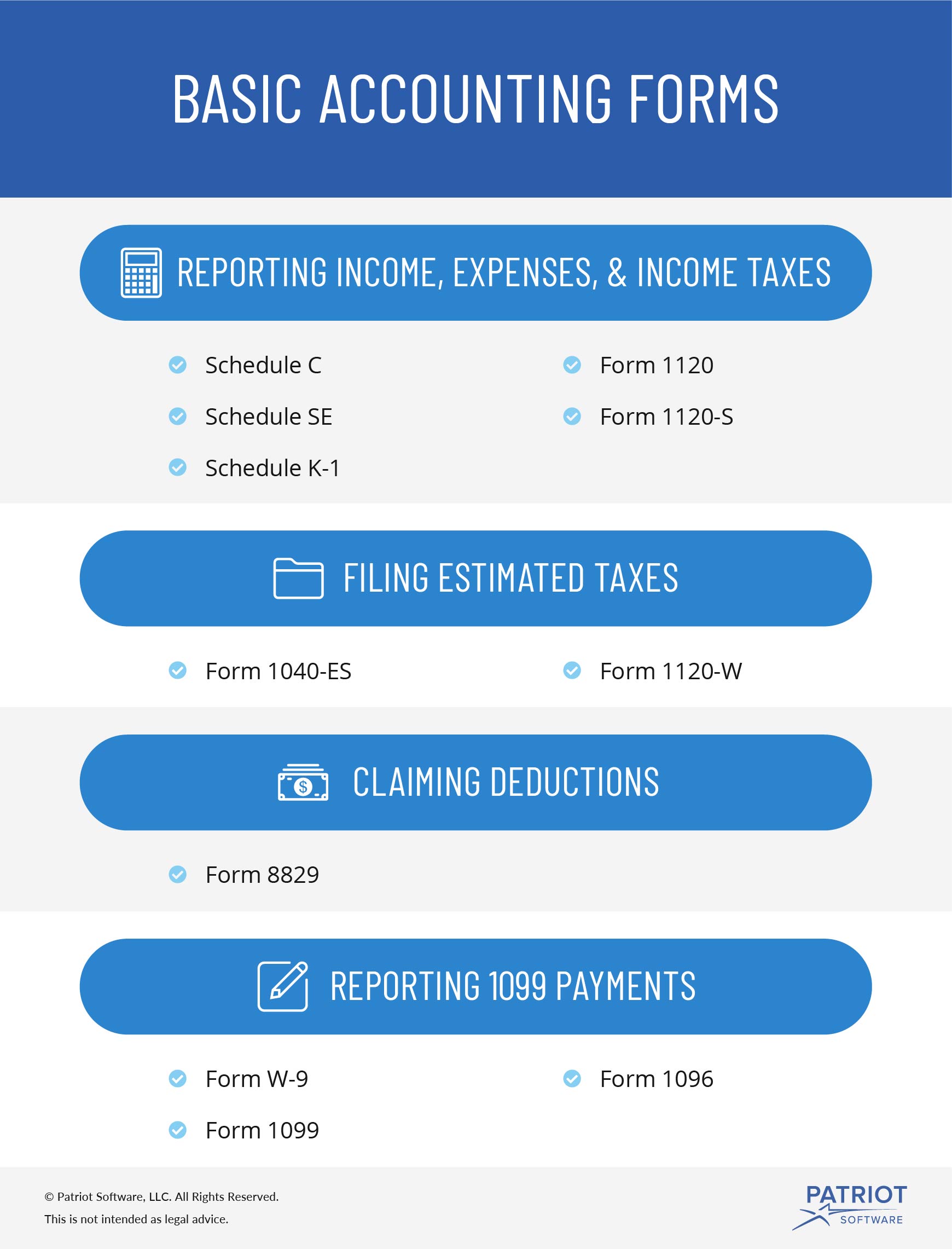 Basic Accounting Forms | IRS Forms for Your Small Business