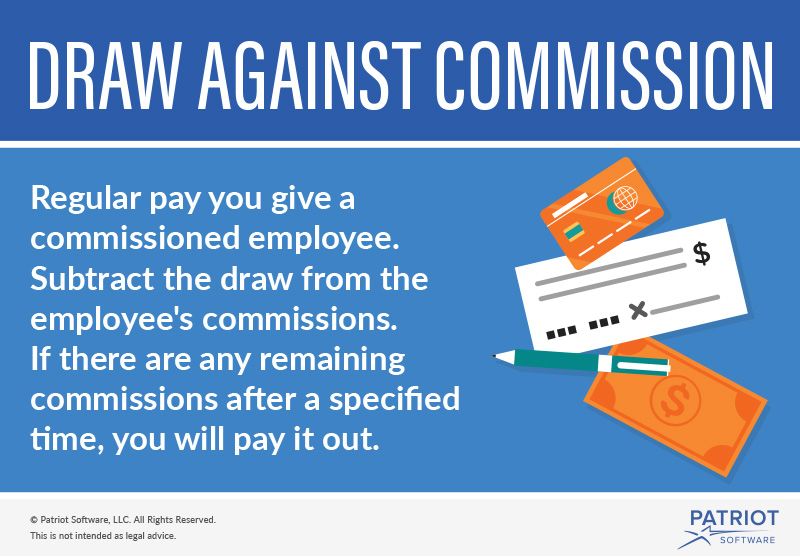 Draw against commission definition graphic