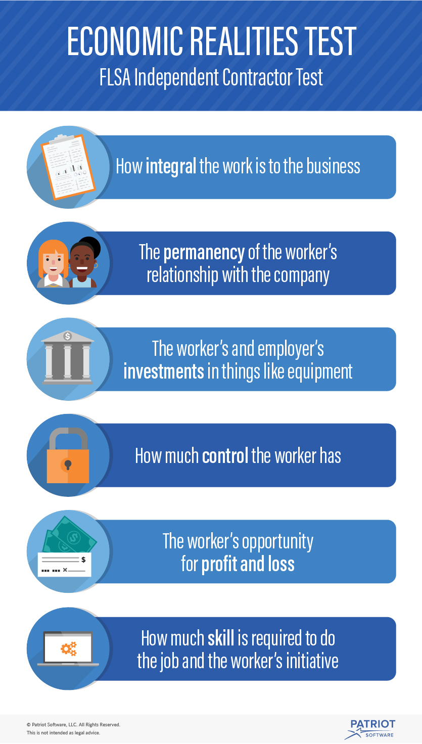 Using the Economic Realities Test to Determine a Workers' Status
