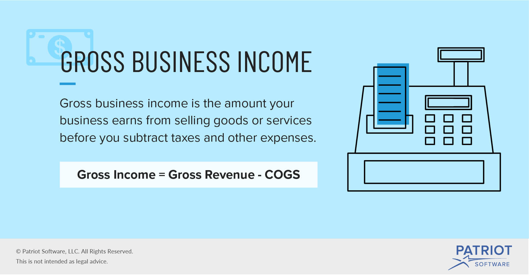 Gross business income definition and formula