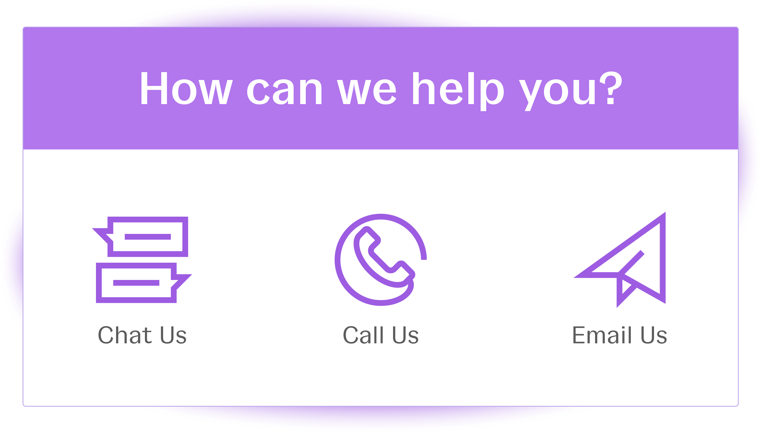 How can we help you? Chat us, call us, or email us here at Patriot Software.