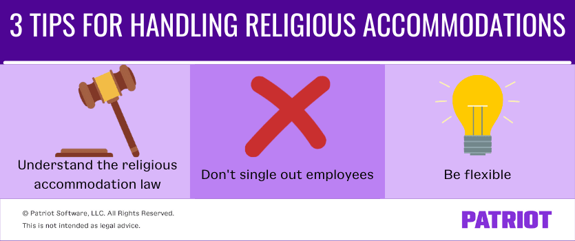 3 tips for handling religious accommodations