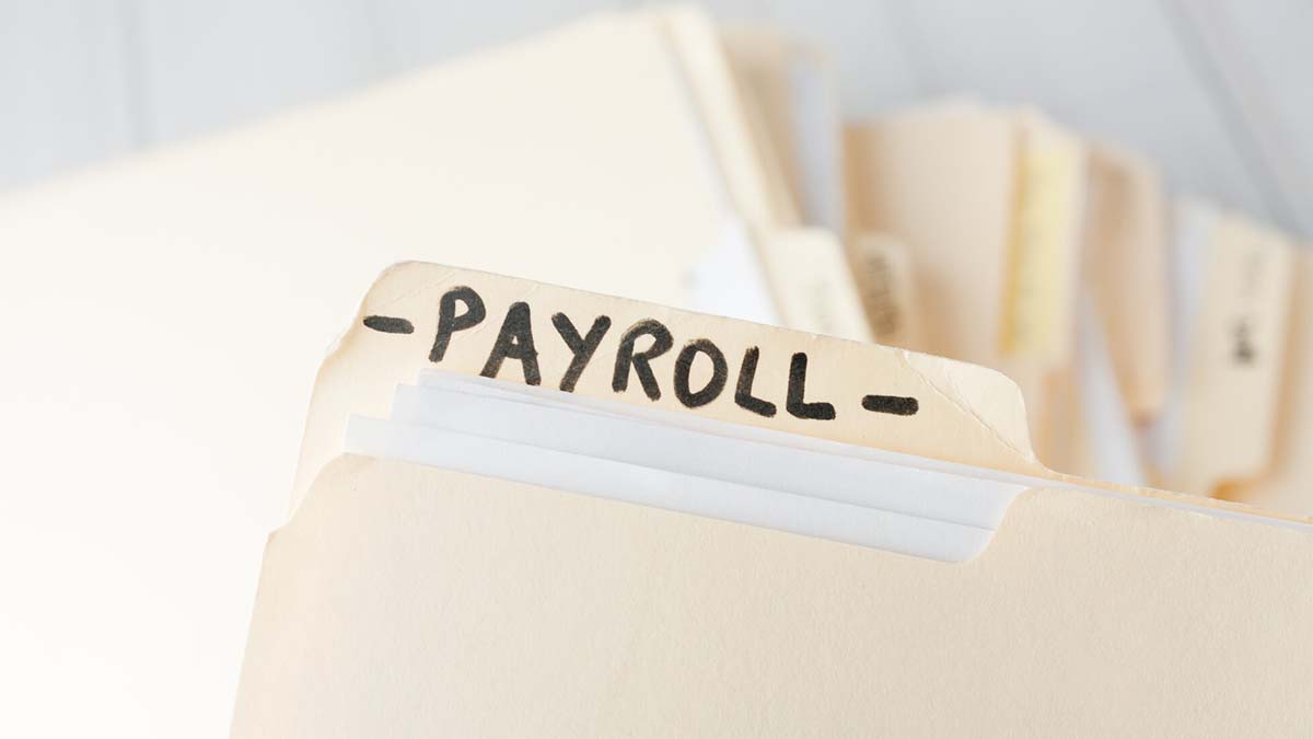 Folder labeled "Payroll."