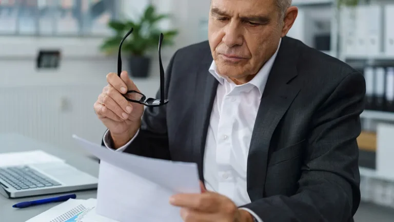 Man reviewing private letter ruling.