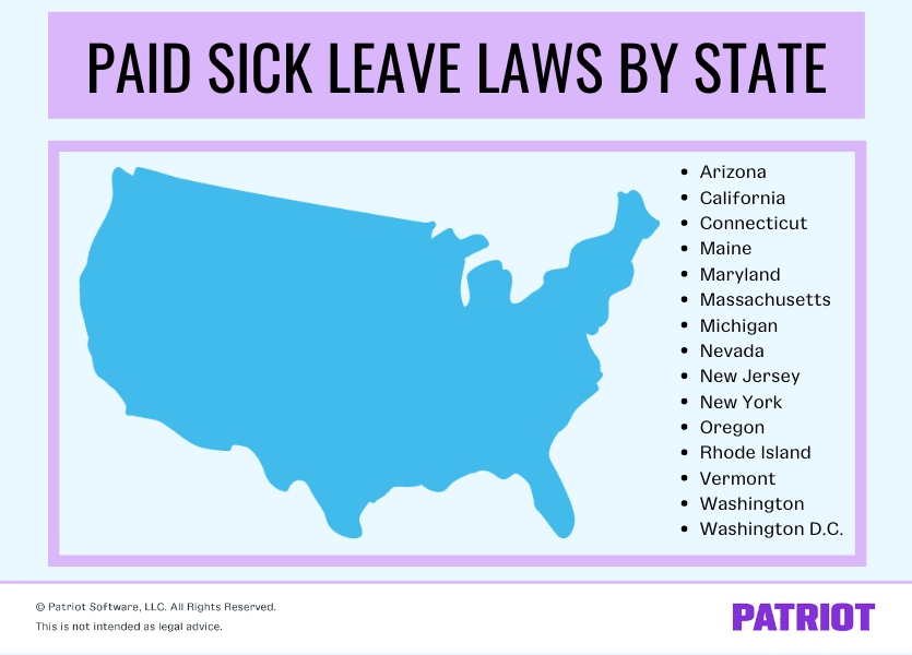 Paid Sick Leave Laws by State Chart, Map, & Accrual Information