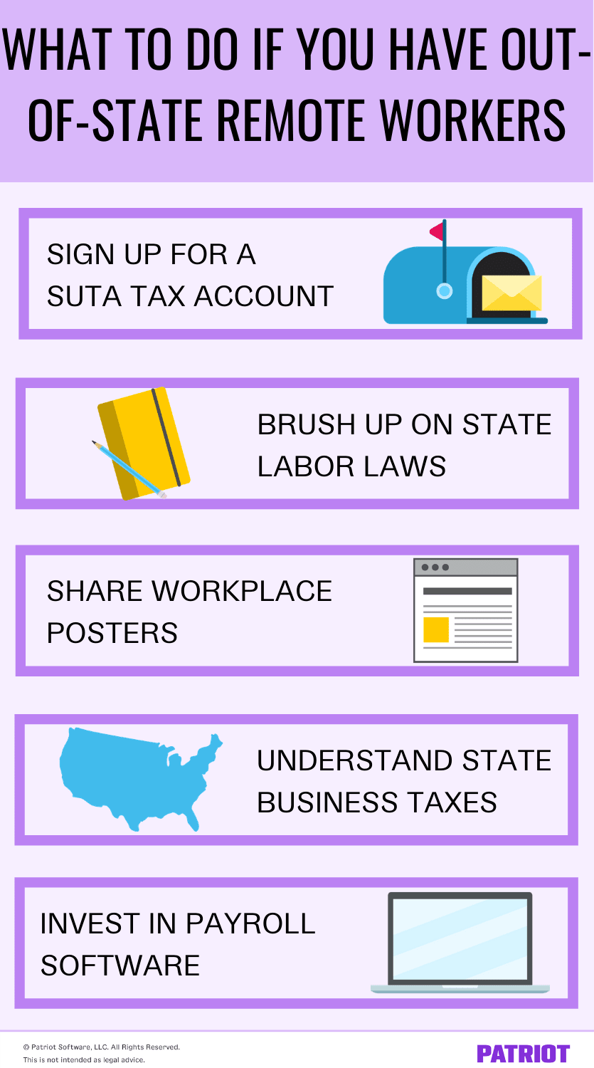 steps to take for employers with out-of-state remote workers