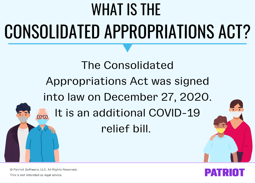 explanation of what the Consolidated Appropriations Act is