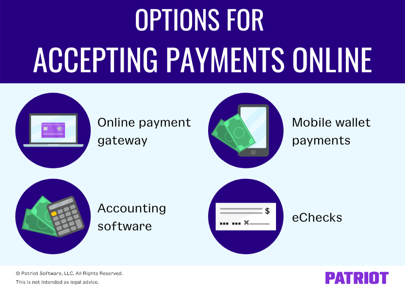 options for accepting payments online from customers