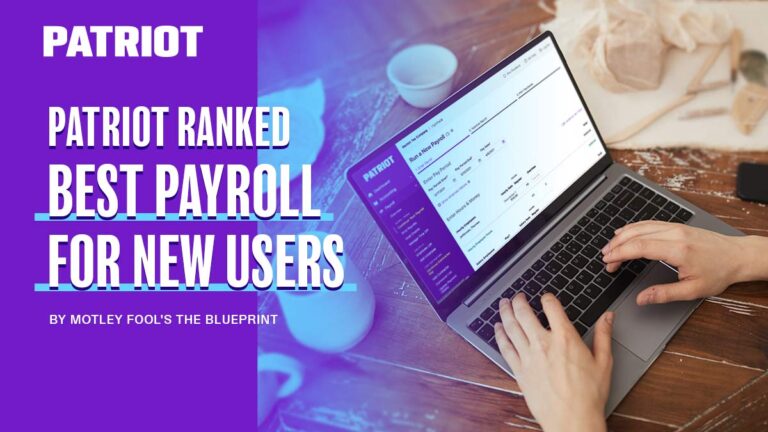 Patriot ranked best payroll for new users: screenshot of payroll software