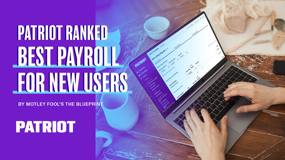 Patriot ranked best payroll for new users: screenshot of payroll software