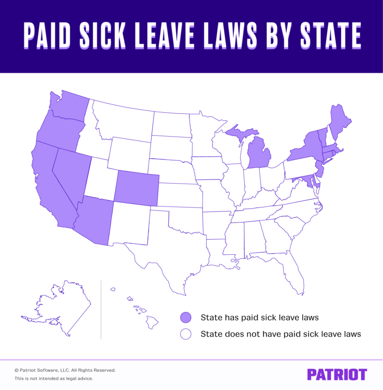 Paid Sick Leave Laws by State Chart, Map, & Accrual Information