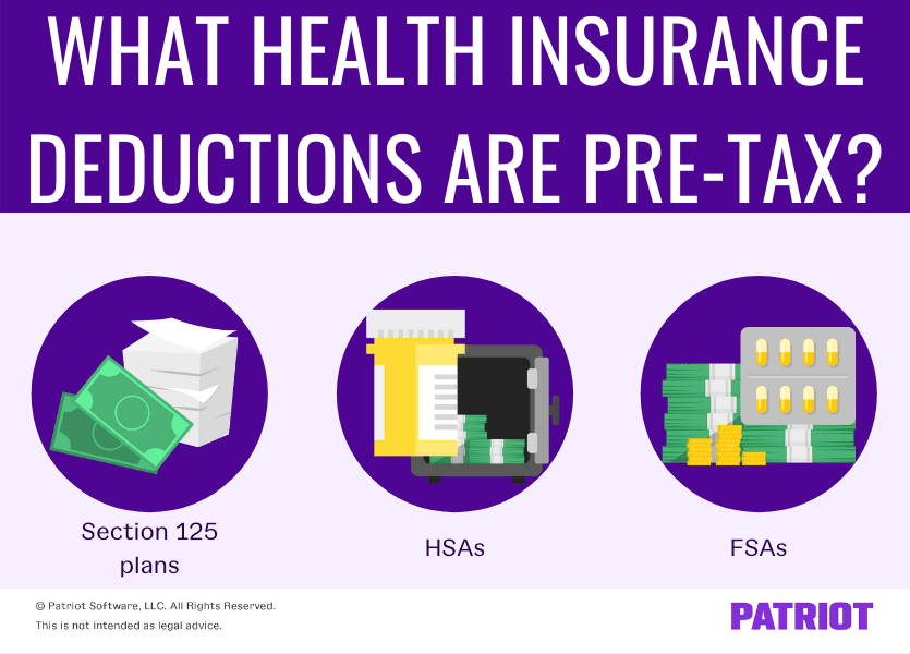 Are Payroll Deductions For Health Insurance Pre Tax Details More