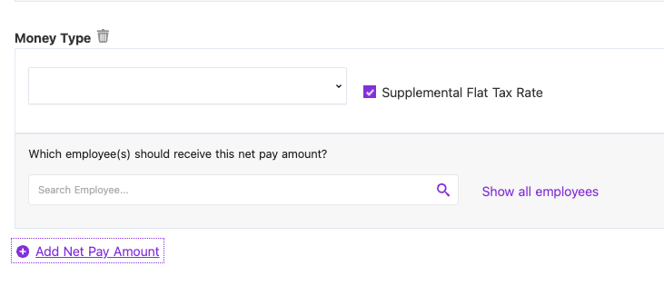 Screenshot showing how to add additional pet pay amounts