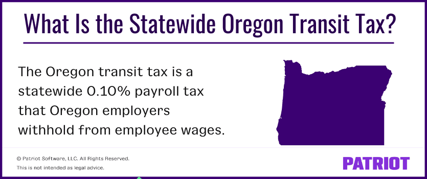 Oregon statewide transit tax