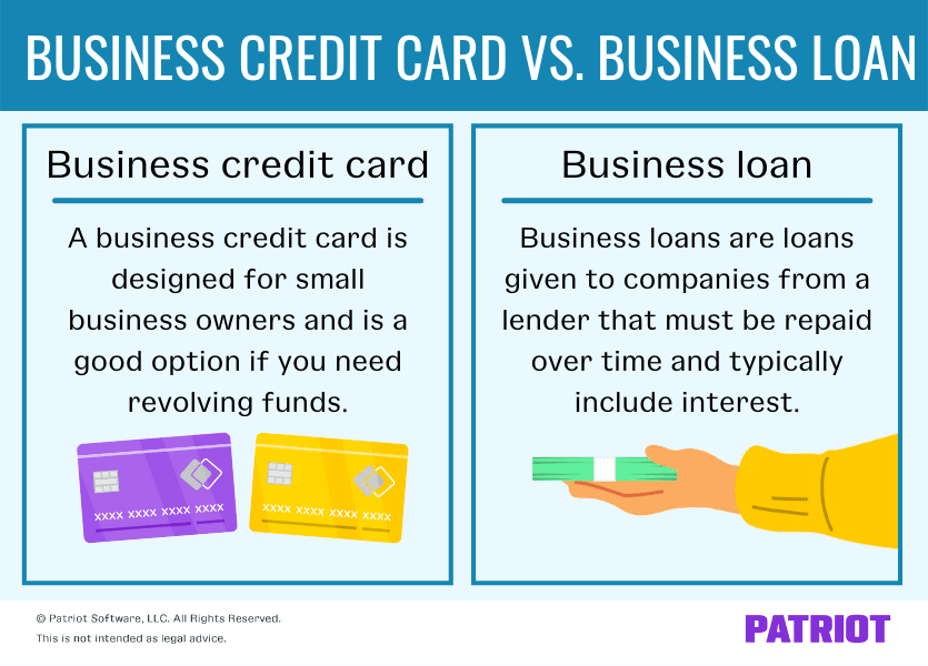 business loan vs. credit card
