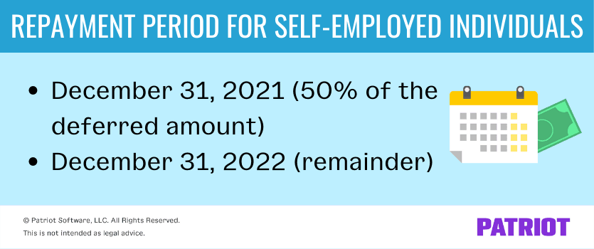 self employed social security tax deferral