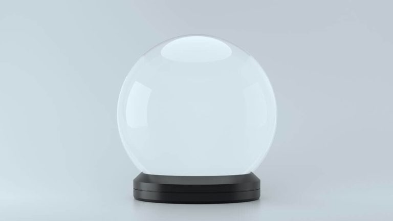 Crystal ball representing demand forecasting.