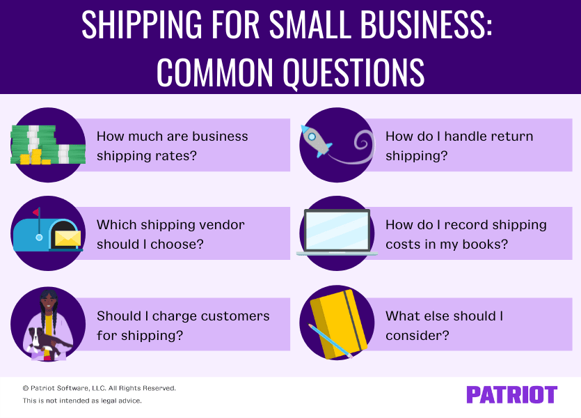 shipping for small business: list of common questions