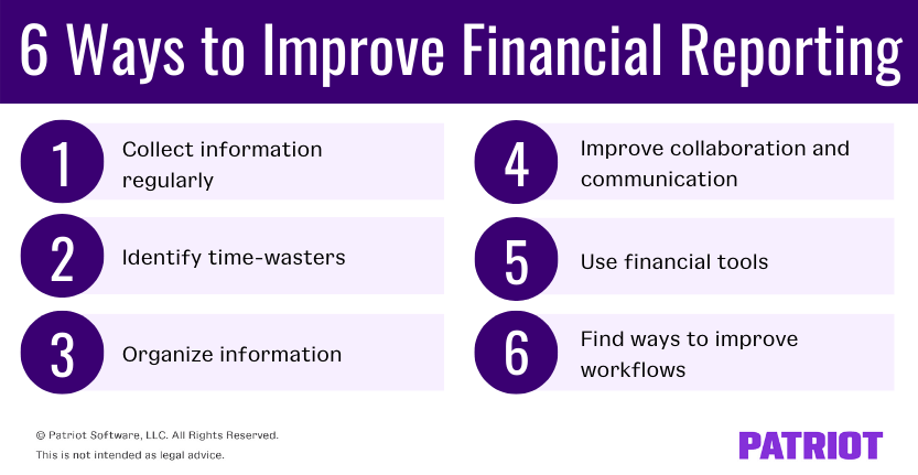 how to improve financial reporting process 