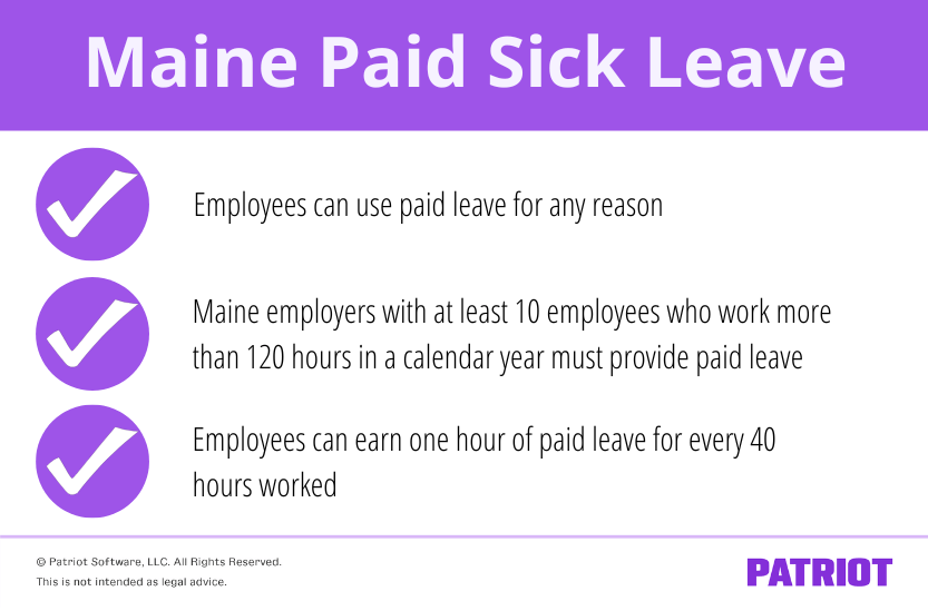 Maine paid sick leave
