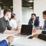 Accountants sitting at a table