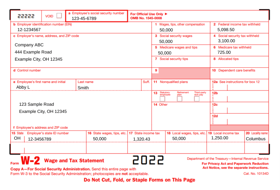 Fill Out Kind W 2 Mibuenempleo