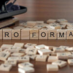 "Pro Forma" written out in blocks.