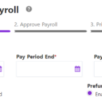 Prefund balance display on Step 1 of Patriot's payroll Software
