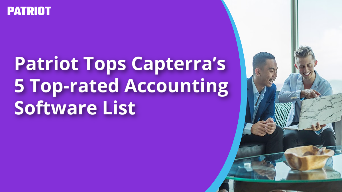 Patriot tops Capterra's 5 top-rated accounting software list