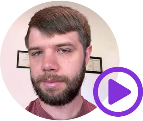 Patriot partner Sam image with play button